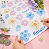 PVC Self Adhesive Flower Car Sticker DIY-WH0453-57B-3