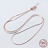 925 Sterling Silver Chain Necklaces STER-F039-15RG-3