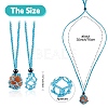 Braided Waxed Cotton Thread Cords Macrame Pouch Necklace Making AJEW-SW00022-11-2