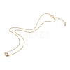 Brass Cubic Zirconia Charm Bracelets & Necklaces Sets SJEW-JS01175-6