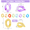 SUPERFINDINGS Acrylic & CCB Plastic Linking Rings OACR-FH0001-042-2