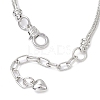 Alloy Snake Chain Charms Bracelets BJEW-JB11448-01-4