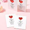 4Pcs Kraft Paper Greeting Cards AJEW-FS0001-30A-8