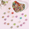 100Pcs Electroplate and Golden Metal Enlaced Glass Beads EGLA-PA0001-36-7