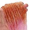 Transparent Painted Glass Beads Strands X1-DGLA-A034-T2mm-A20-2