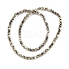 Electroplated Synthetic Non-magnetic Hematite Beads Strands G-A234-G03-01C-2