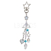 Jellyfish Glass Pendant Decorations HJEW-JM02962-02-1