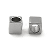 201 Stainless Steel Cube Beads STAS-P319-12P-1