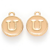 Golden Plated Alloy Enamel Charms ENAM-S118-06U-1
