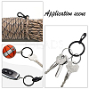 Iron Split Key Rings and Alloy Snap Key Clasps KEYC-PH0001-21-6