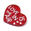 Valentine's Day Printed Opaque Acrylic Pendants FIND-D283-11A-2