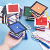 AHADERMAKER 40 Sets 5 Colors Graduation Cap Paper Folding Gift Boxes CON-GA0001-13-3