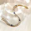 Brass Enamel Link & Charm Bracelets BJEW-Z094-02G-03A-3