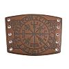 Adjustable PU Leather Cord Bracelet with Wax Cotton Cords AJEW-WH0661-27B-1