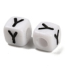 Opaque Acrylic Beads OACR-S076-01Y-2