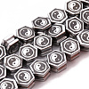 Feng Shui Electroplate Non-magnetic Synthetic Hematite Beads Strands G-Q986-001C-1