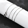 Non-Tarnish 304 Stainless Steel Cable Chain Necklaces NJEW-P248-01P-2