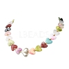 Acrylic Beads & CCB Plastic Beads Beaded Necklaces for Women AC-NJEW-JN06383-2