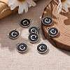 Platinum Plated Alloy Charms ENAM-S118-02C-P-5