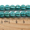 Dyed Synthetic Turquoise Beads Strands G-G075-D02-01-5