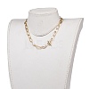 Aluminium Paperclip Chain Necklaces NJEW-JN02865-4