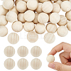 AHADERMAKER 100Pcs Unfinished Wood Beads WOOD-GA0001-60-1