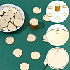 100Pcs Transparent Acrylic Pendants OACR-SC0002-99B-5