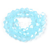 Imitation Jade Electroplate Glass Beads Strands EGLA-A039-J6mm-A03-3