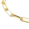 Brass Paperclip Chains Necklace for Men Women NJEW-JN03713-4
