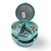 Rotatable 4-Layer Plastic Jewelry Storage Box AJEW-B006-02-3