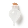 Teardrop Glass Cork Bottles Ornament LS-AJEW-A039-01E-1
