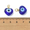 Handmade Evil Eye Lampwork Pendants PALLOY-JF05636-02-3