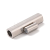 304 Stainless Steel Magnetic Clasps with Glue-in Ends STAS-F276-05P-01-3