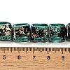 Handmade Dichroic Foil Glass Beads Strands DICH-U001-07D-4