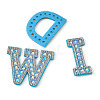 Alphabet Resin Rhinestone Patches DIY-TAC0005-45F-3
