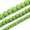 Opaque Glass Beads Strands X-GLAA-T032-P8mm-MD06-4