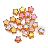 Electroplate Transparent Glass Beads GLAA-WH0033-128B-09-1