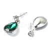 Rhinestone Teardrop Jewelry Set SJEW-D011-02AS-4