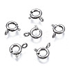 Tarnish Resistant 304 Stainless Steel Spring Ring Clasps X-STAS-S117-016B-1