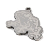 Non-Tarnish 304 Stainless Steel Pendants STAS-C095-19P-2