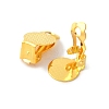Brass Rack Plating Clip-on Earrings Findings KK-L184-24G-1