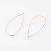 Brass Earring Hooks X-KK-T038-138G-2