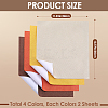 8 Sheets 4 Colors Linen Book Covers DIY-CP0010-67A-2