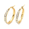 Crystal Rhinestone Hoop Earrings EJEW-D279-01G-04-1