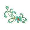 Chinese Style Alloy Enamel Chandelier Components Links X-ENAM-E329-70B-G-3