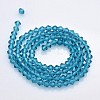 Faceted Bicone Glass Beads Strands X-EGLA-P017-4mm-02-2