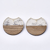 Resin & Walnut Wood Pendants RESI-T023-11I-2