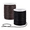 2 Rolls 2 Colors Waxed Cotton Cords YC-PH0001-52A-6