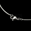 Brass Round Snake Chain Necklace for Men Women MAK-YW0001-11-2