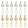 20 Sets 2 Style Alloy Hook and Eye Clasps FIND-YW0007-35-1